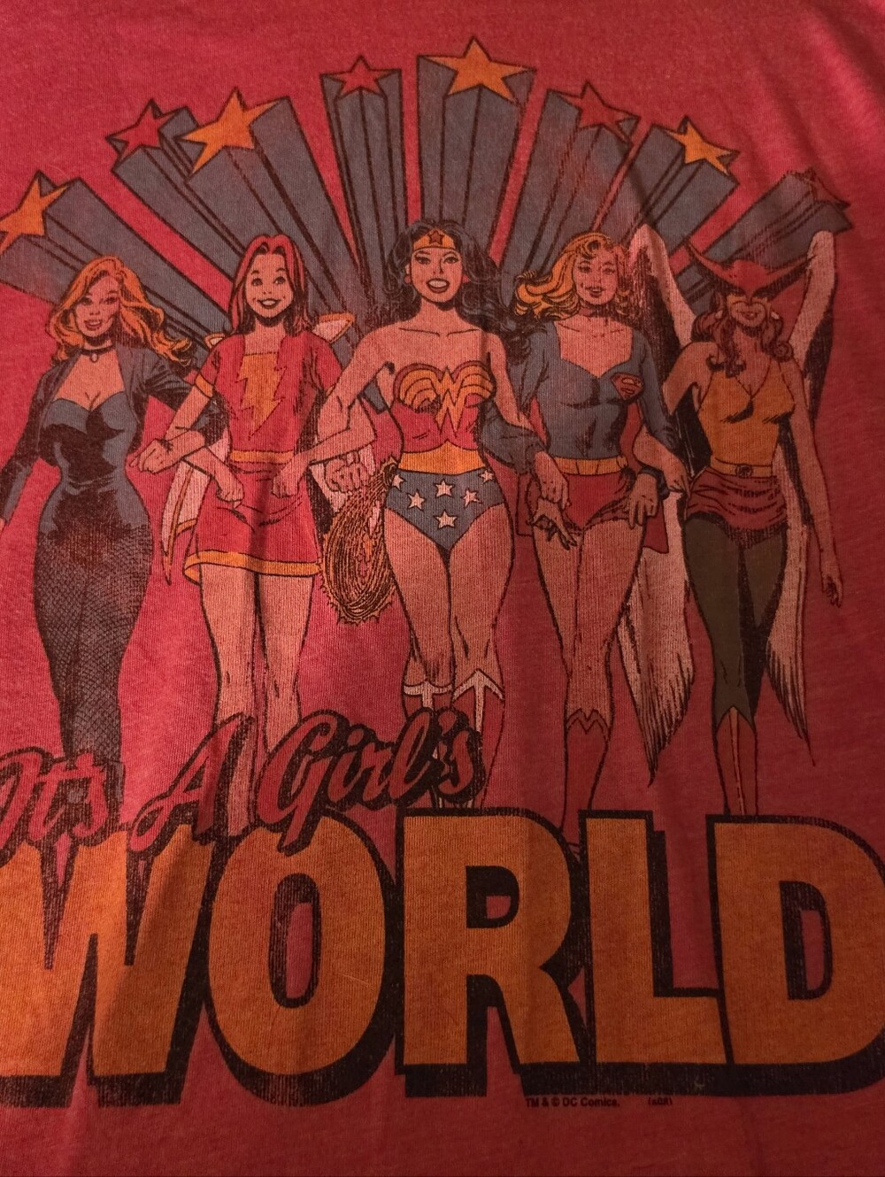 Junkfood Women's Graphic Tee - Red Superhero Squad Torrid Size .